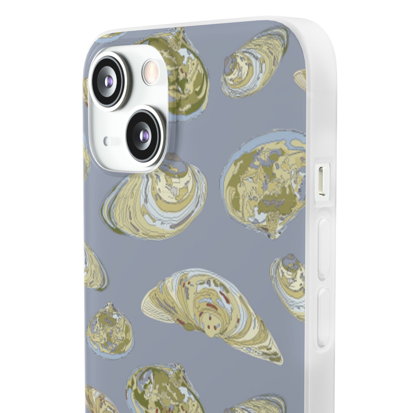Lt Blue -sm Clams in Blue Flexi Cases