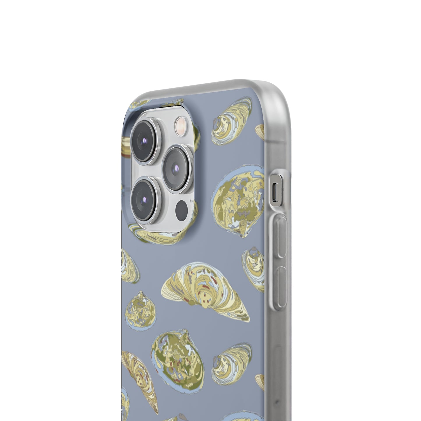 Lt Blue -sm Clams in Blue Flexi Cases