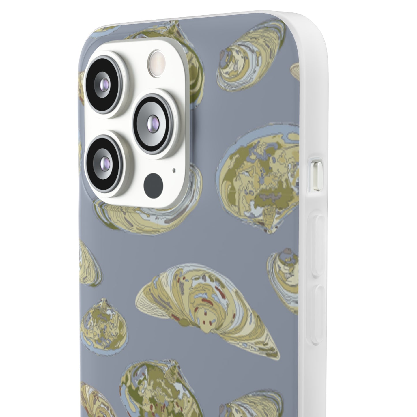 Lt Blue -sm Clams in Blue Flexi Cases