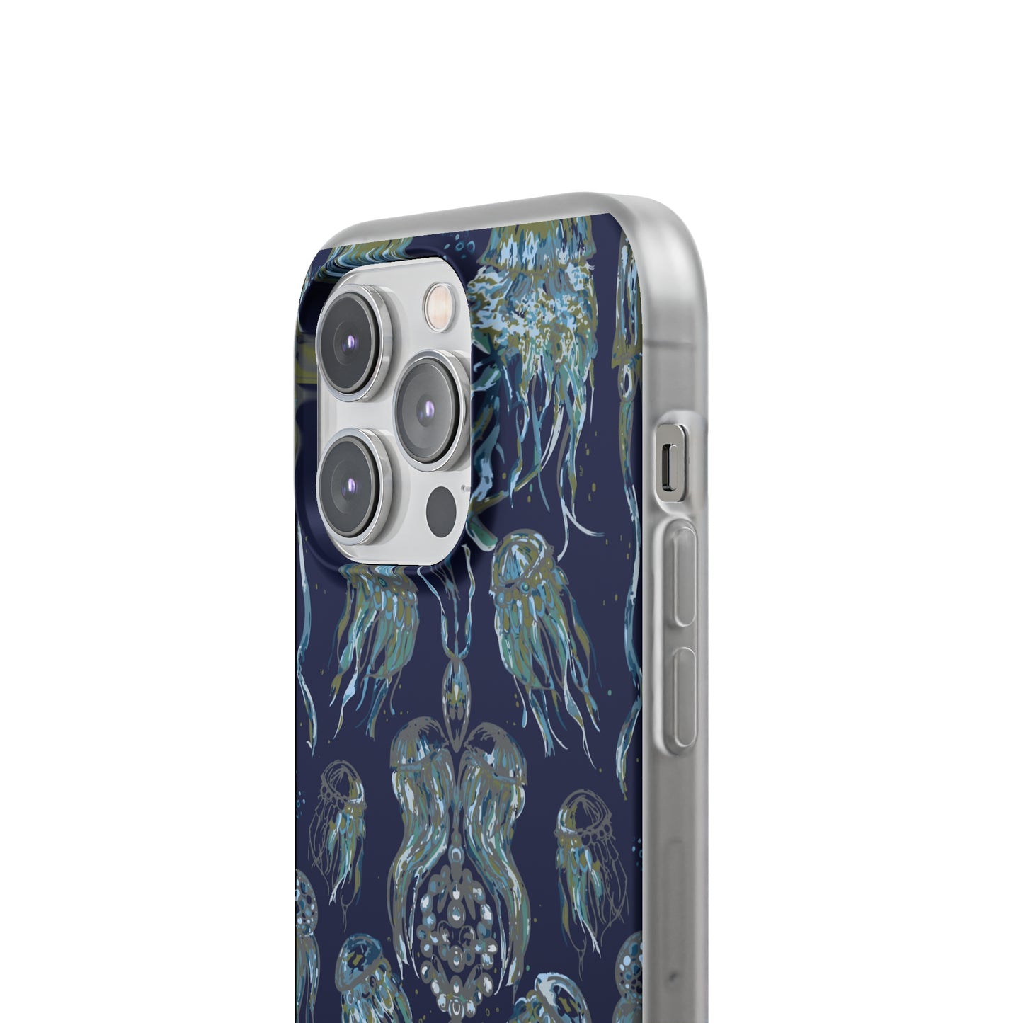 Dancing Jellies Navy Flexi Cases