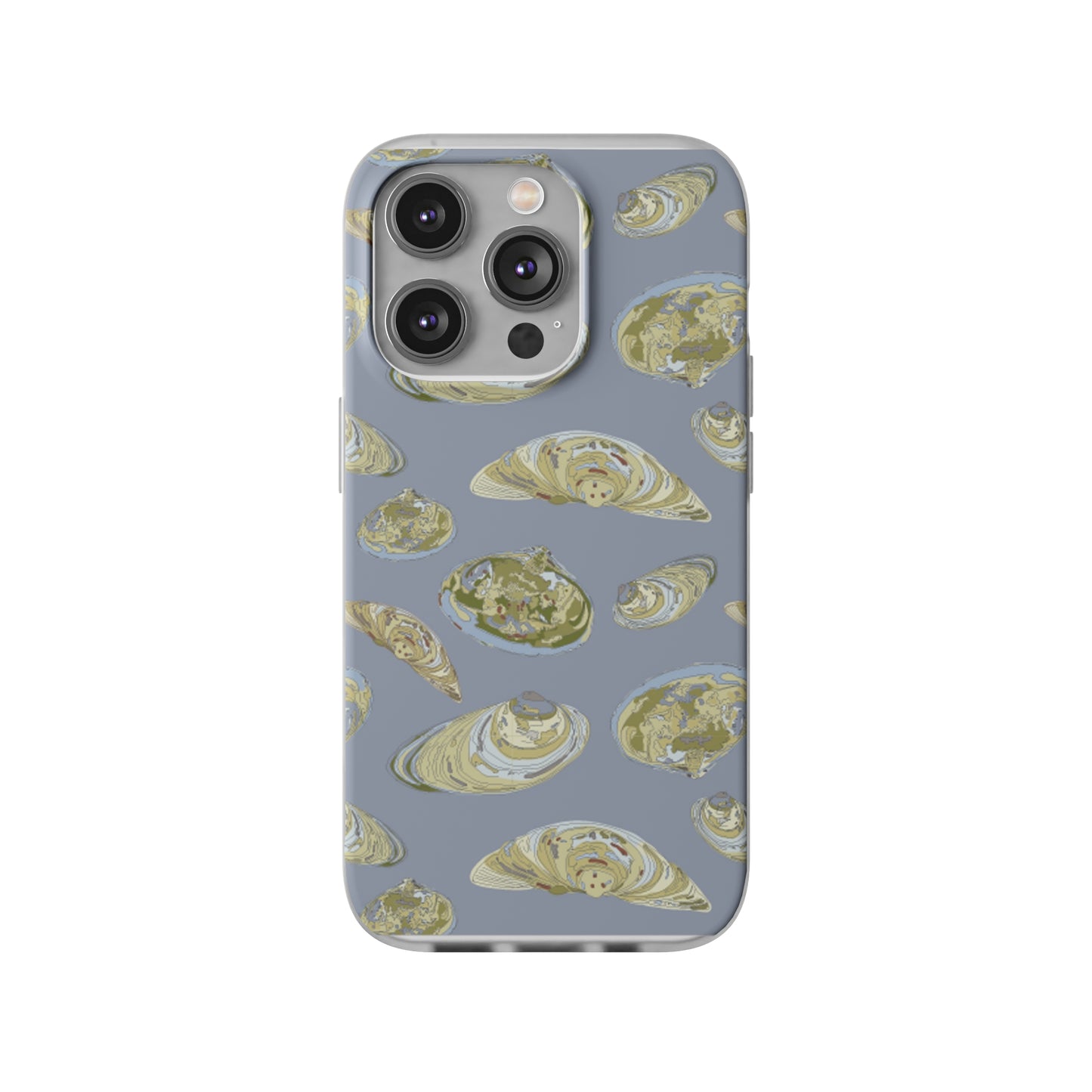 Lt Blue -sm Clams in Blue Flexi Cases