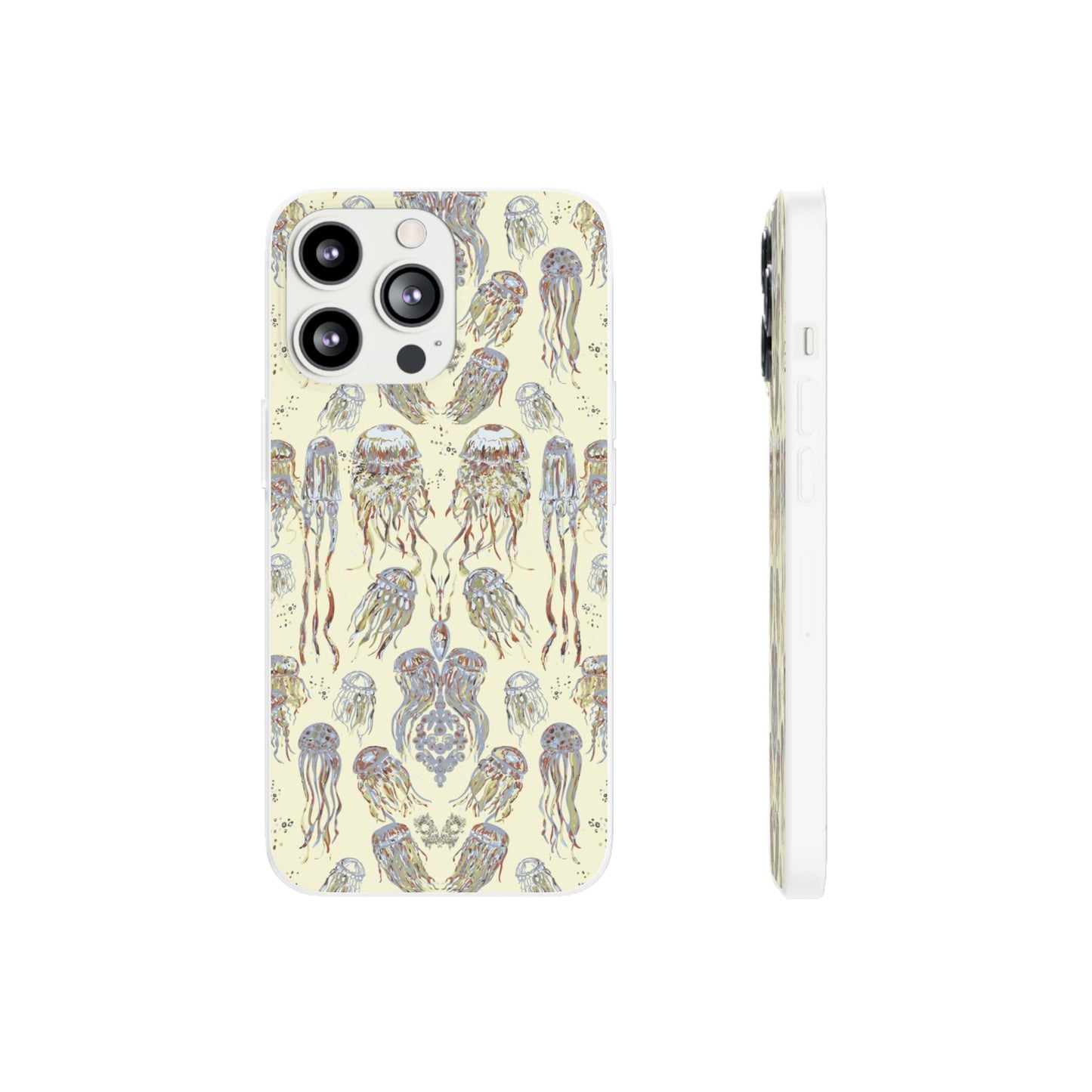 Dancing Jellies in Butter Yellow Flexi Cases