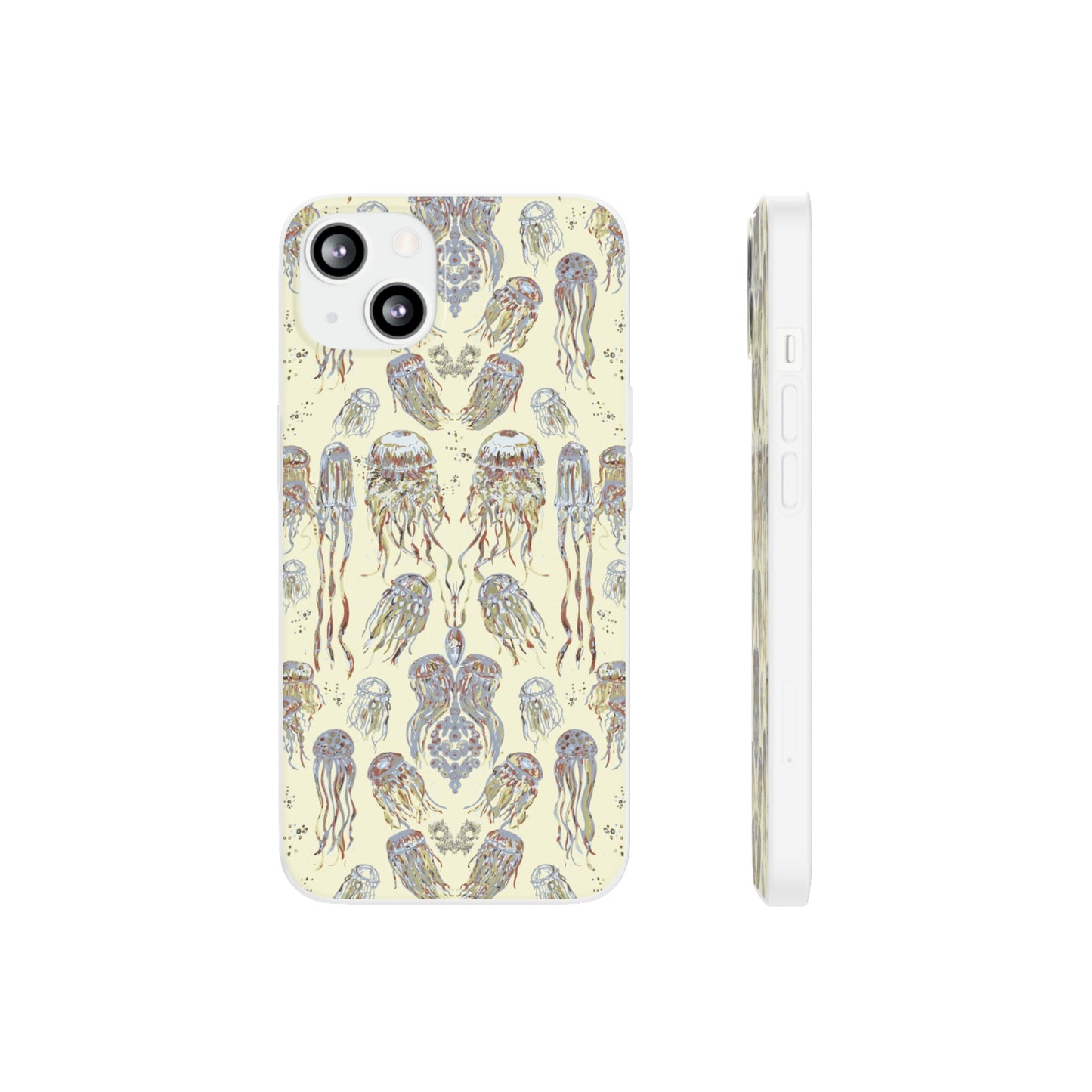 Dancing Jellies in Butter Yellow Flexi Cases